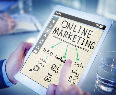 Online marketing image