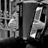 Man playing accordion