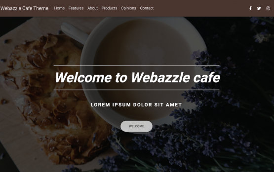 Cafe Site Screenshot